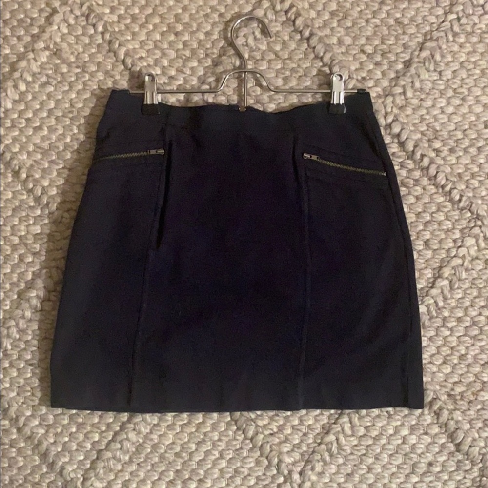 Banana Republic navy ponte mini skirt